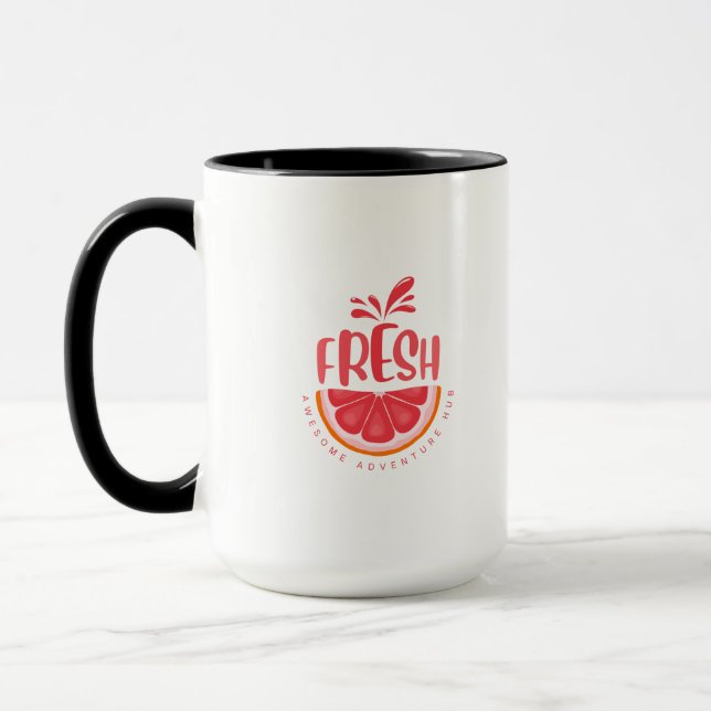 Blommig illustration mugg (Vänster)