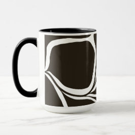 Blommig illustration mugg