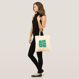 Blommig illustration tygkasse