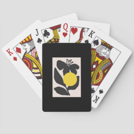 Blommig illustrationskonst casinokort