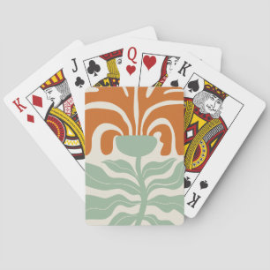 Blommig illustrationskonst casinokort