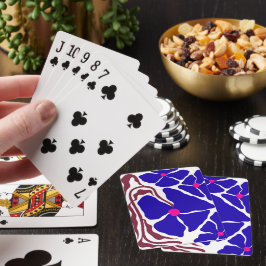 Blommig illustrationskonst casinokort