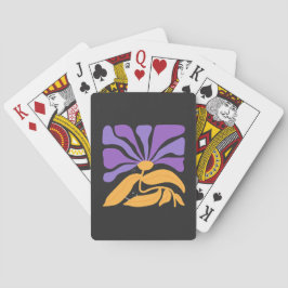Blommig illustrationskonst casinokort