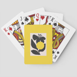 Blommig illustrationskonst casinokort