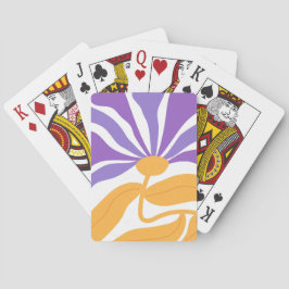Blommig illustrationskonst casinokort