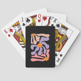 Blommig illustrationskonst casinokort
