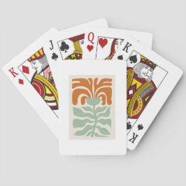 Blommig illustrationskonst casinokort
