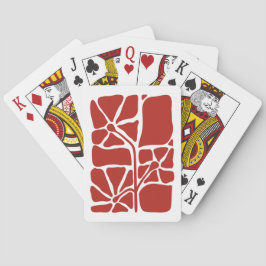 Blommig illustrationskonst casinokort
