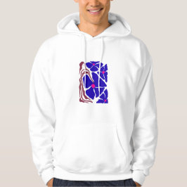 Blommig illustrationskonst hoodie