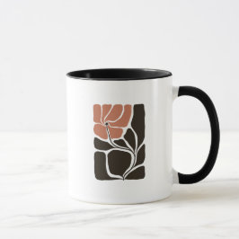 Blommig Illustrationskonst Mugg
