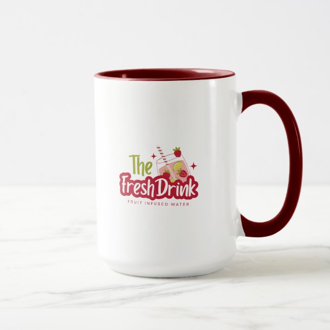 Blommig illustrationskonst mugg (Höger)