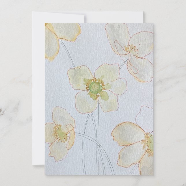 blommig inbjudningar (Framsida)