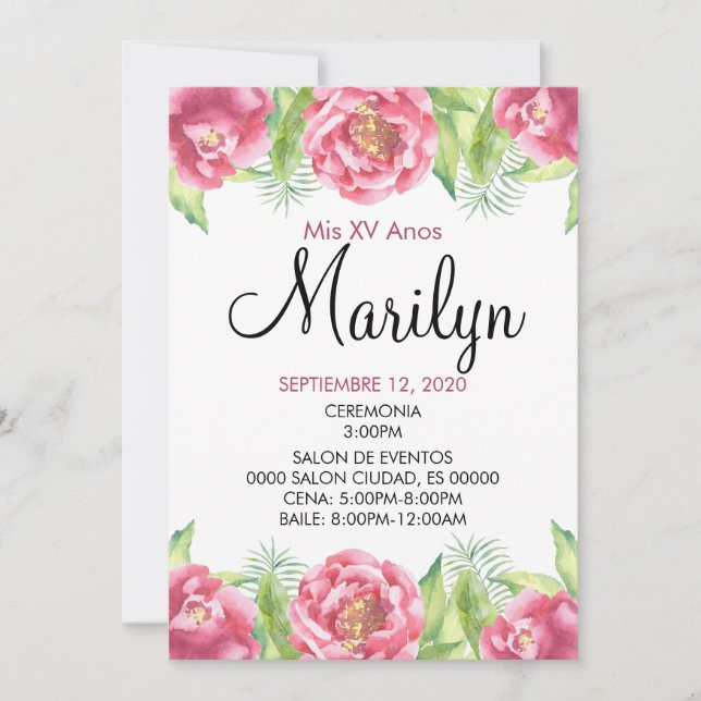 BLOMMIG INVITATION INBJUDNINGAR (Framsida)