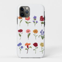 Blommig iPhone 11 Pro-fodral| Personligt telefonfo