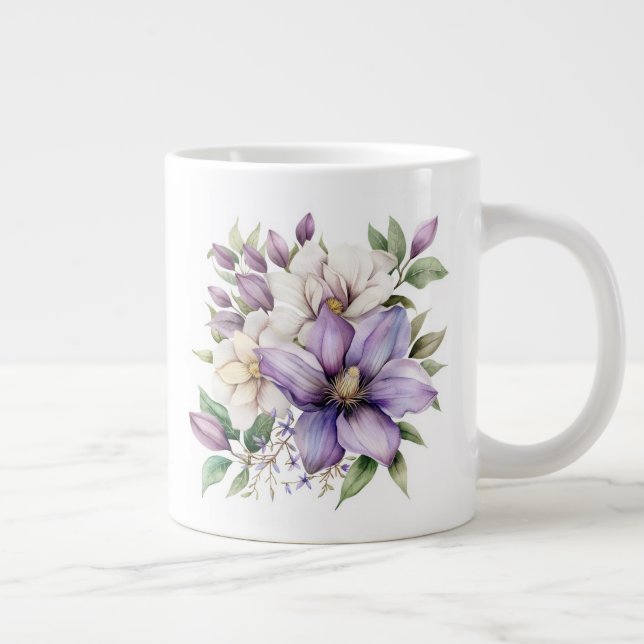 Blommig  jumbo mugg (Höger)