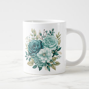 Blommig jumbo mugg