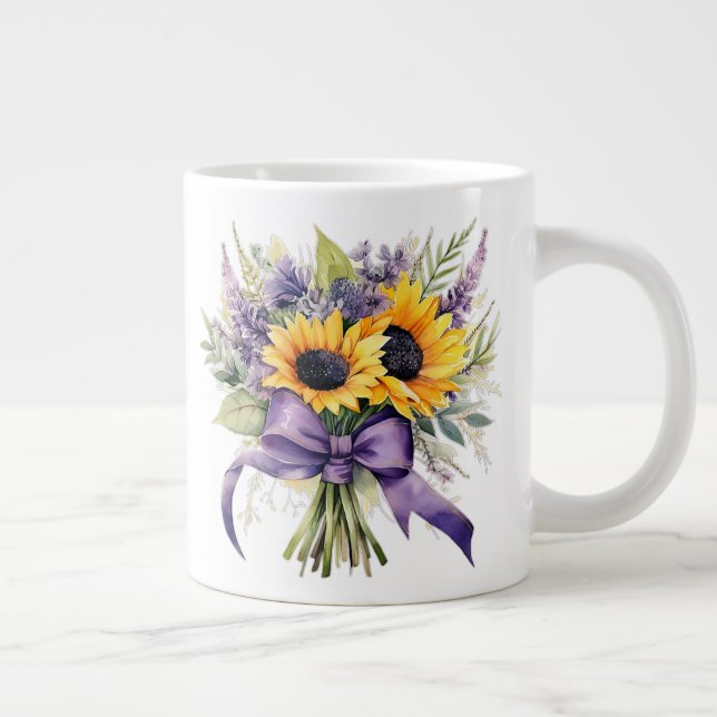 Blommig  jumbo mugg (Höger)