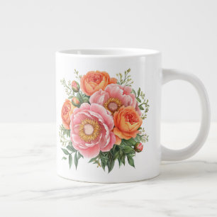 Blommig jumbo mugg