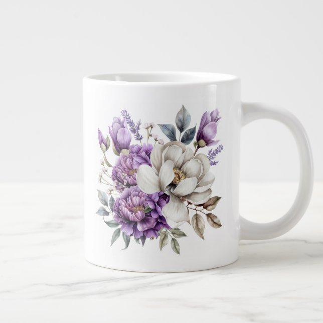 Blommig  jumbo mugg (Höger)
