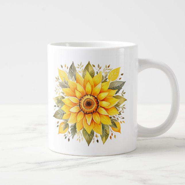Blommig  jumbo mugg (Höger)