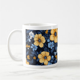 Blommig kaffemugg