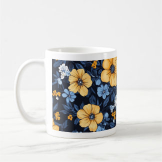 Blommig kaffemugg