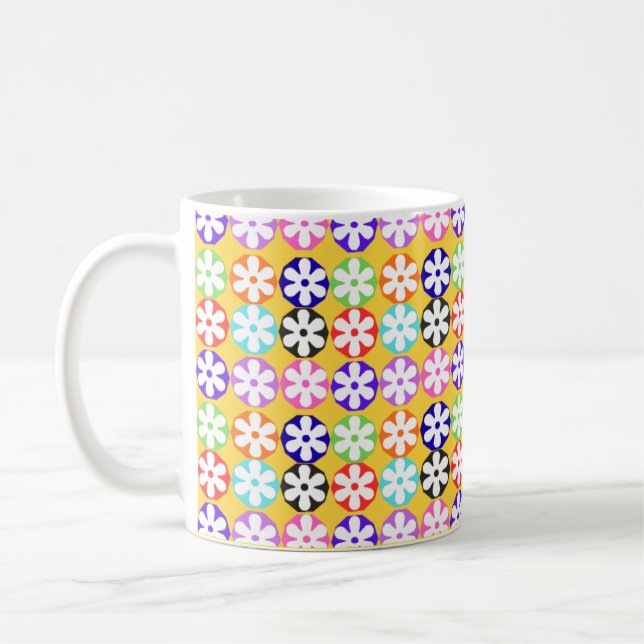 blommig kaffemugg (Vänster)