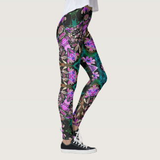 Blommig Kalejdoskop Leggings