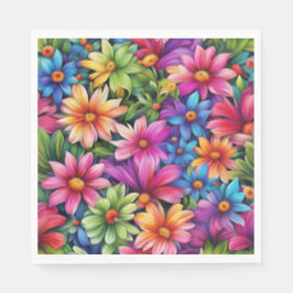 Blommig kärlek - Pappersservett