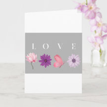 Blommig Kärlek Romantiskt Botaniskt Present till H