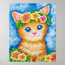 Blommig Katt★