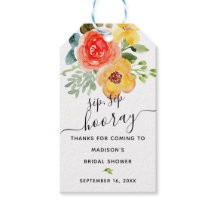 Blommig klipp klipp hurra bröllopsdusch present Br