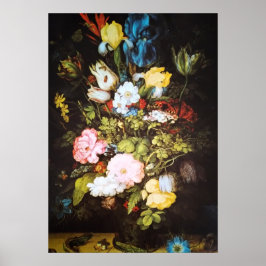 Blommig konst Japansk blomma Poster