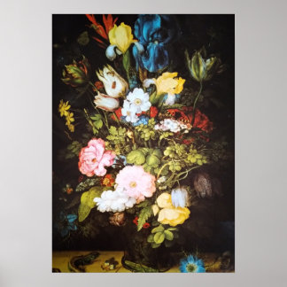 Blommig konst Japansk blomma Poster