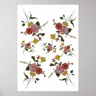Blommig konst japansk blomma poster