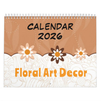 Blommig konstdekoration - 2026 Kalender