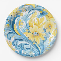 Blommig konstnärlig mönster