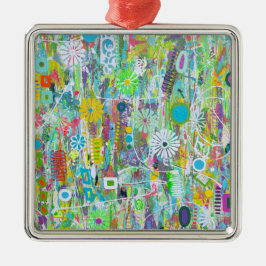 Blommig Kraft Inramad Ornament