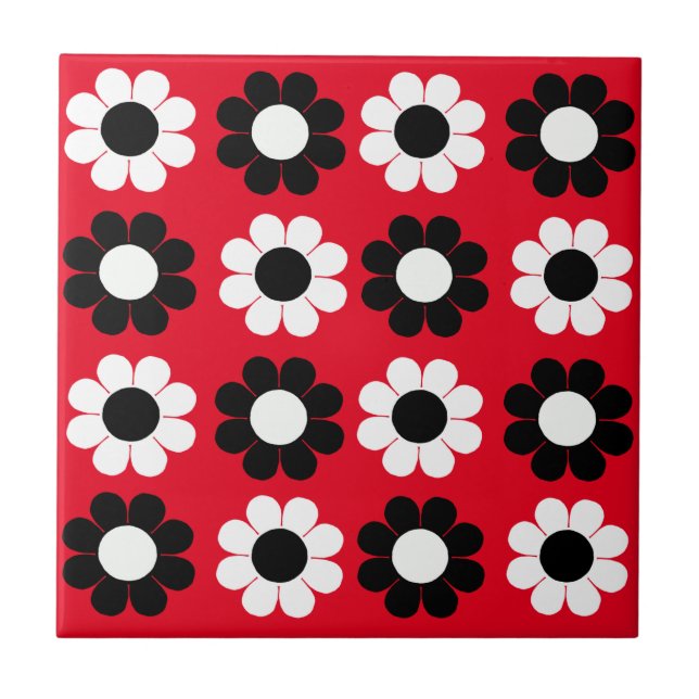 Blommig Kraft Kakelplatta (Framsidan)