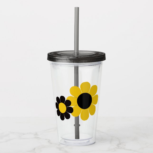 Blommig Kraft Take Away Mugg (Framsida)