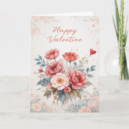 Blommig krans Alla hjärtans dag Elegant Lycklig Al Kort