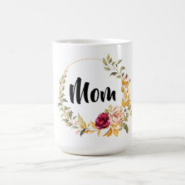 Blommig Krans Monogram Kaffemugg