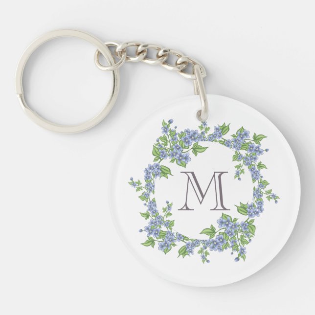Blommig kransmonogram (Framsidan)