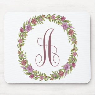 Blommig kransmonogram A Musmatta