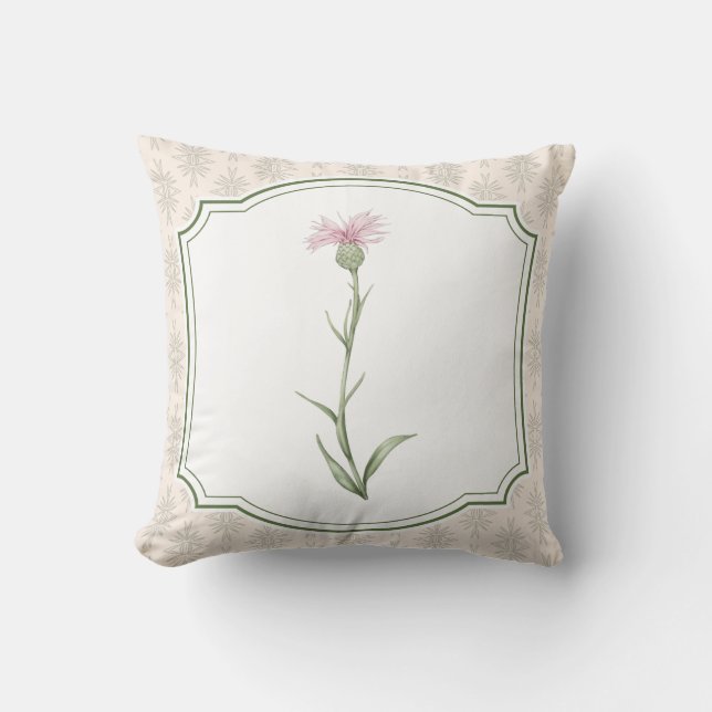 Blommig landsbygdskudde kudde (Framsida)