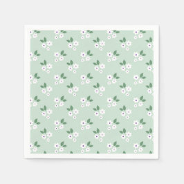 Blommig landsmönster pappersservett