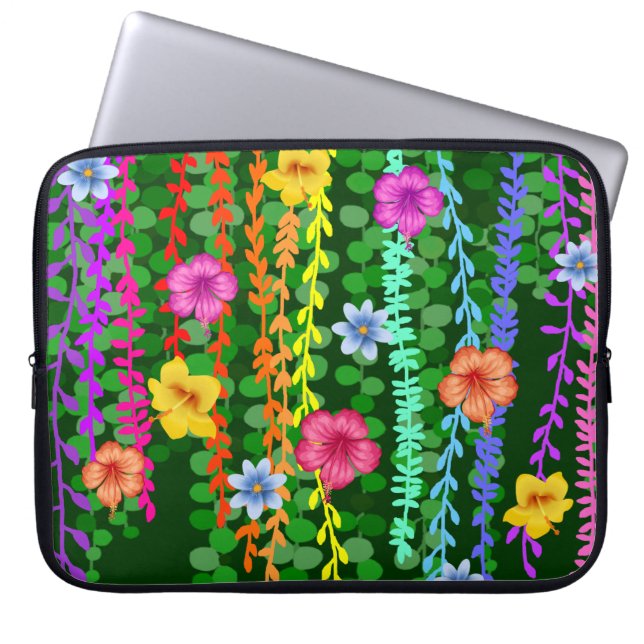 Blommig Laptop Fodral (Framsidan)