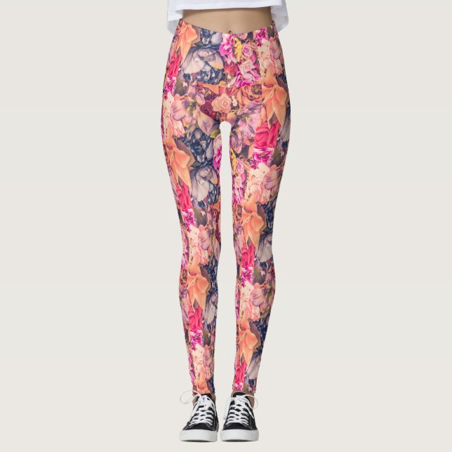 Blommig Leggings (Framsida)