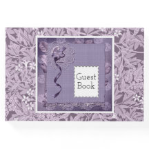 Blommig lila William Morris-mönster landsbygd