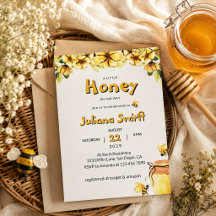 Blommig Liten Honey Bee Bikake Babyfirande